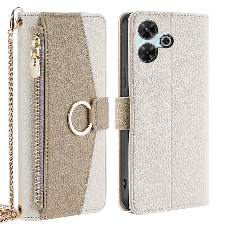 Crossbody Litchi Texture Leather Phone Case, For Redmi Note 14S 4G, For Redmi Note 14 4G 164.84mm, For Redmi Turbo 4 / Xiaomi Poco X7 Pro 5G, For Redmi Note 14 Pro 4G, For Redmi Note 14 4G 163.25mm, For Redmi 13 4G