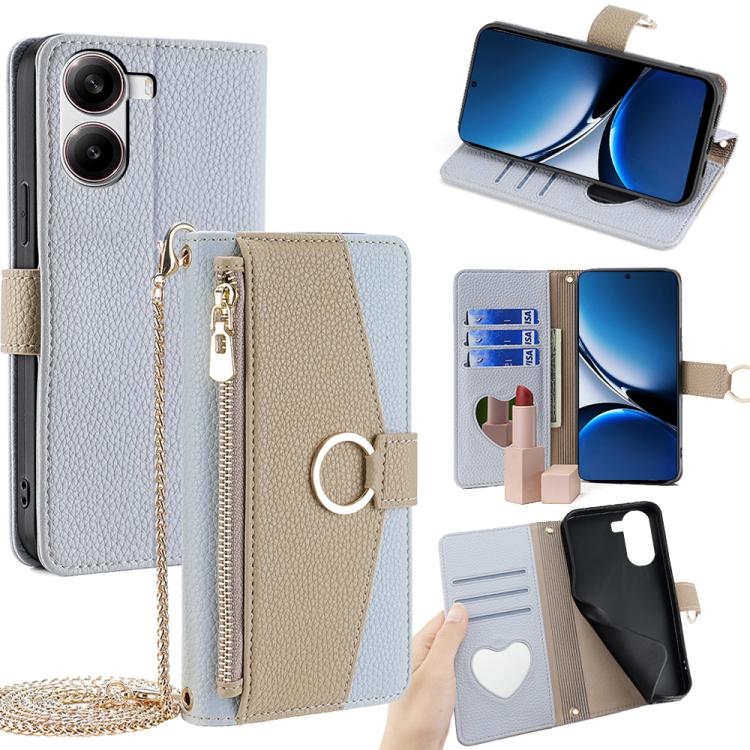 Crossbody Litchi Texture Leather Phone Case, For Redmi Note 14S 4G, For Redmi Note 14 4G 164.84mm, For Redmi Turbo 4 / Xiaomi Poco X7 Pro 5G, For Redmi Note 14 Pro 4G, For Redmi Note 14 4G 163.25mm, For Redmi 13 4G