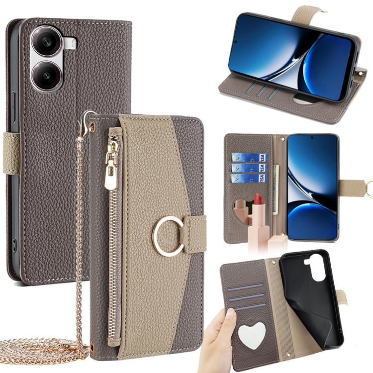 Crossbody Litchi Texture Leather Phone Case, For Redmi Note 14S 4G, For Redmi Note 14 4G 164.84mm, For Redmi Turbo 4 / Xiaomi Poco X7 Pro 5G, For Redmi Note 14 Pro 4G, For Redmi Note 14 4G 163.25mm, For Redmi 13 4G
