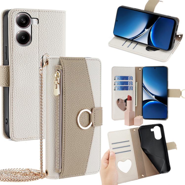 Crossbody Litchi Texture Leather Phone Case, For Redmi Note 14S 4G, For Redmi Note 14 4G 164.84mm, For Redmi Turbo 4 / Xiaomi Poco X7 Pro 5G, For Redmi Note 14 Pro 4G, For Redmi Note 14 4G 163.25mm, For Redmi 13 4G