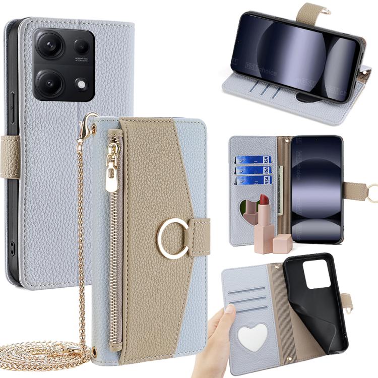 Crossbody Litchi Texture Leather Phone Case, For Redmi Note 14S 4G, For Redmi Note 14 4G 164.84mm, For Redmi Turbo 4 / Xiaomi Poco X7 Pro 5G, For Redmi Note 14 Pro 4G, For Redmi Note 14 4G 163.25mm, For Redmi 13 4G