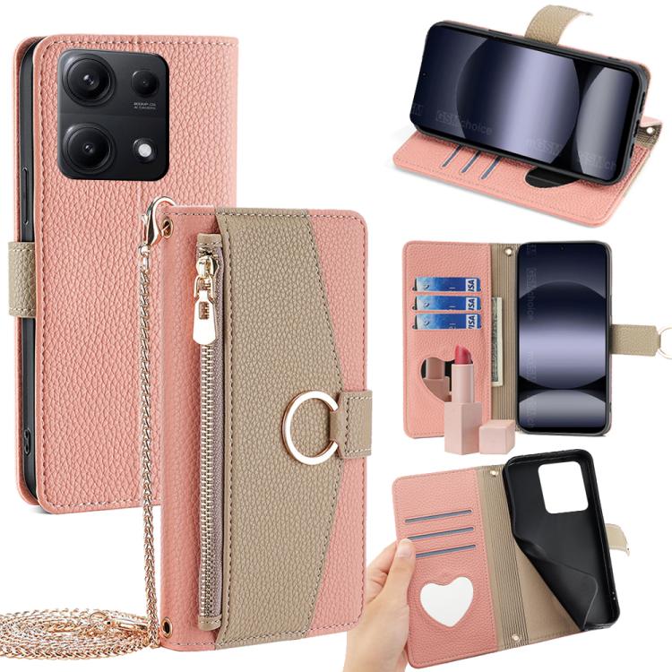 Crossbody Litchi Texture Leather Phone Case, For Redmi Note 14S 4G, For Redmi Note 14 4G 164.84mm, For Redmi Turbo 4 / Xiaomi Poco X7 Pro 5G, For Redmi Note 14 Pro 4G, For Redmi Note 14 4G 163.25mm, For Redmi 13 4G