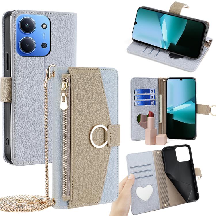 Crossbody Litchi Texture Leather Phone Case, For Redmi A7 Pro 171mm / Poco C85x 5G, For Redmi Turbo 5 Max 5G / Poco X8 Pro Max 5G, For Redmi Turbo 5 5G / Poco X8 Pro 5G, For Redmi K90 Pro Max / Poco F8 Ultra, For Redmi K90 / Poco F8 Pro                ...
