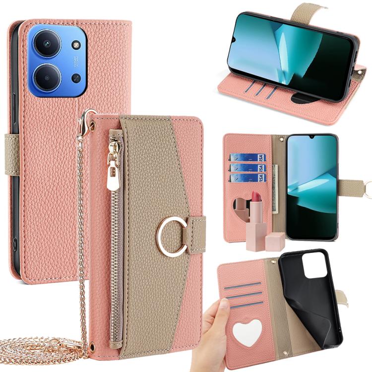 Crossbody Litchi Texture Leather Phone Case, For Redmi A7 Pro 171mm / Poco C85x 5G, For Redmi Turbo 5 Max 5G / Poco X8 Pro Max 5G, For Redmi Turbo 5 5G / Poco X8 Pro 5G, For Redmi K90 Pro Max / Poco F8 Ultra, For Redmi K90 / Poco F8 Pro                ...