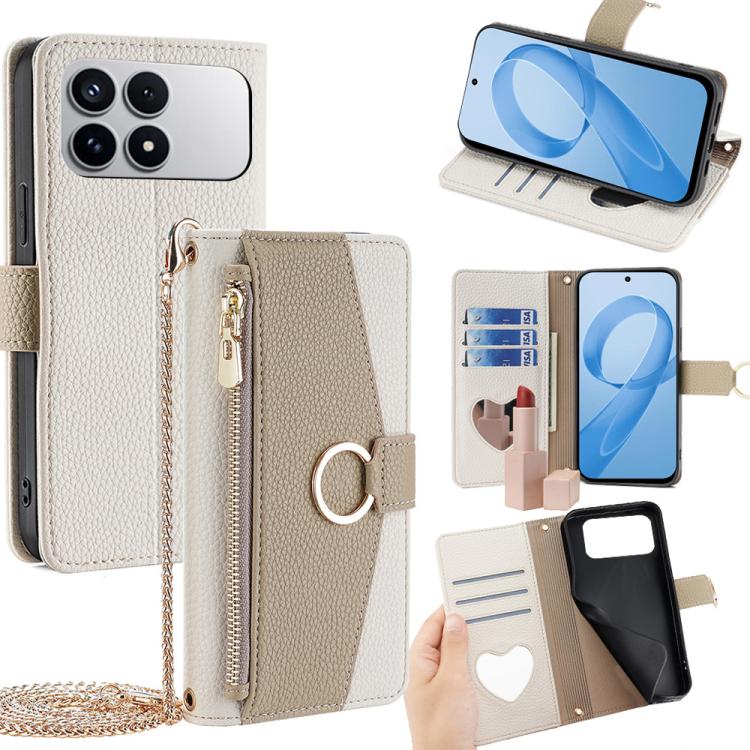 Crossbody Litchi Texture Leather Phone Case, For Redmi A7 Pro 171mm / Poco C85x 5G, For Redmi Turbo 5 Max 5G / Poco X8 Pro Max 5G, For Redmi Turbo 5 5G / Poco X8 Pro 5G, For Redmi K90 Pro Max / Poco F8 Ultra, For Redmi K90 / Poco F8 Pro                ...
