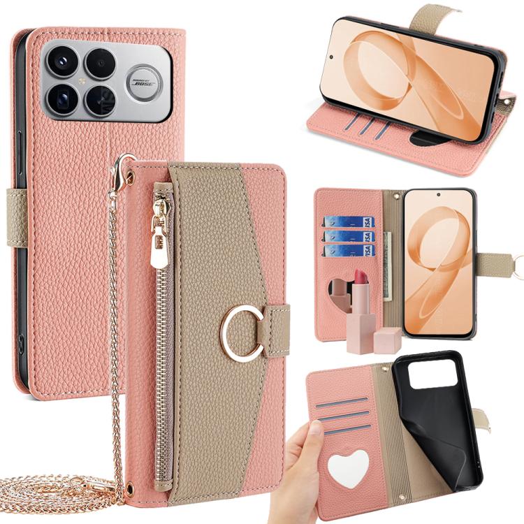 Crossbody Litchi Texture Leather Phone Case, For Redmi A7 Pro 171mm / Poco C85x 5G, For Redmi Turbo 5 Max 5G / Poco X8 Pro Max 5G, For Redmi Turbo 5 5G / Poco X8 Pro 5G, For Redmi K90 Pro Max / Poco F8 Ultra, For Redmi K90 / Poco F8 Pro                ...