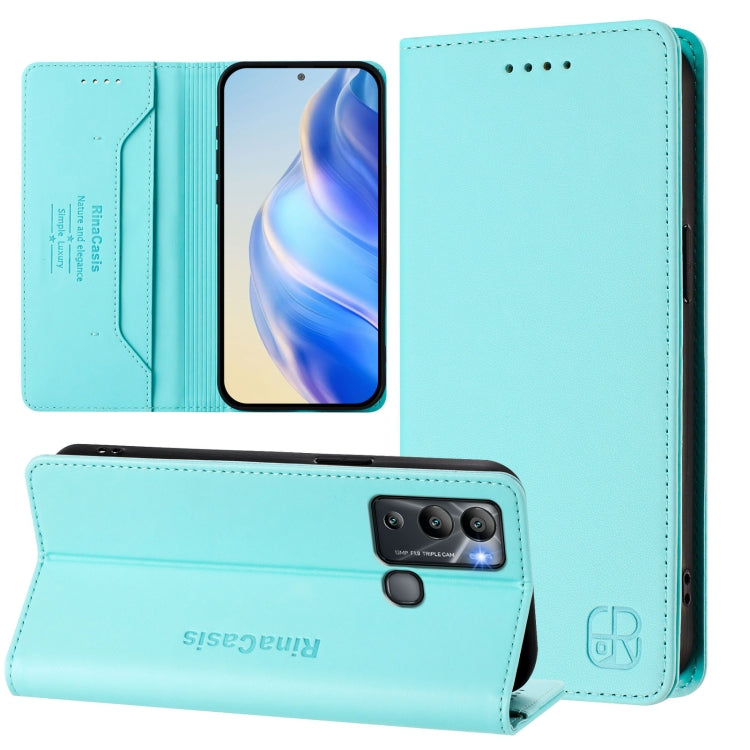 RC01 Dual-Folded Magnetic Suction RFID Leather Phone Case, For Infinix Note 30 VIP, For Infinix Hot 30i / X669, For Infinix Hot 30 4G, For Infinix Hot 20S / Hot 20 Pro, For Infinix Hot 20 5G, For Infinix Hot 12i / Hot 20i