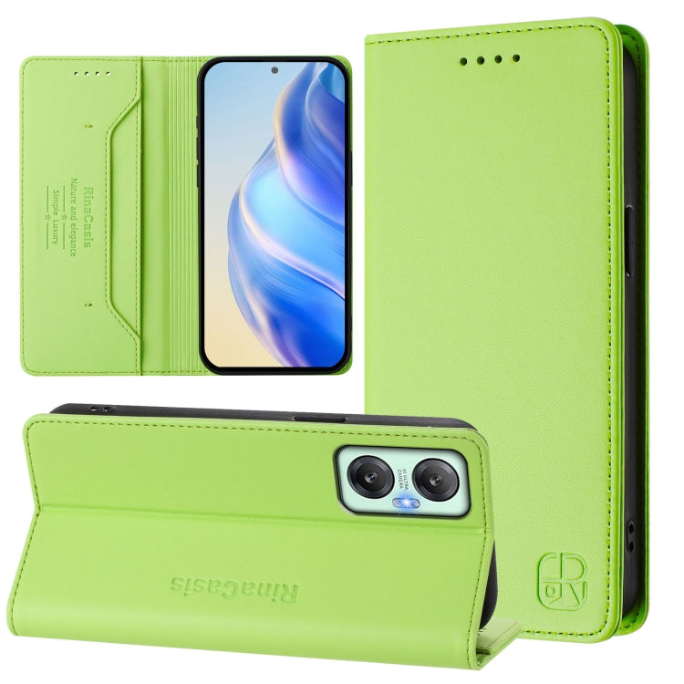 RC01 Dual-Folded Magnetic Suction RFID Leather Phone Case, For Infinix Note 30 VIP, For Infinix Hot 30i / X669, For Infinix Hot 30 4G, For Infinix Hot 20S / Hot 20 Pro, For Infinix Hot 20 5G, For Infinix Hot 12i / Hot 20i