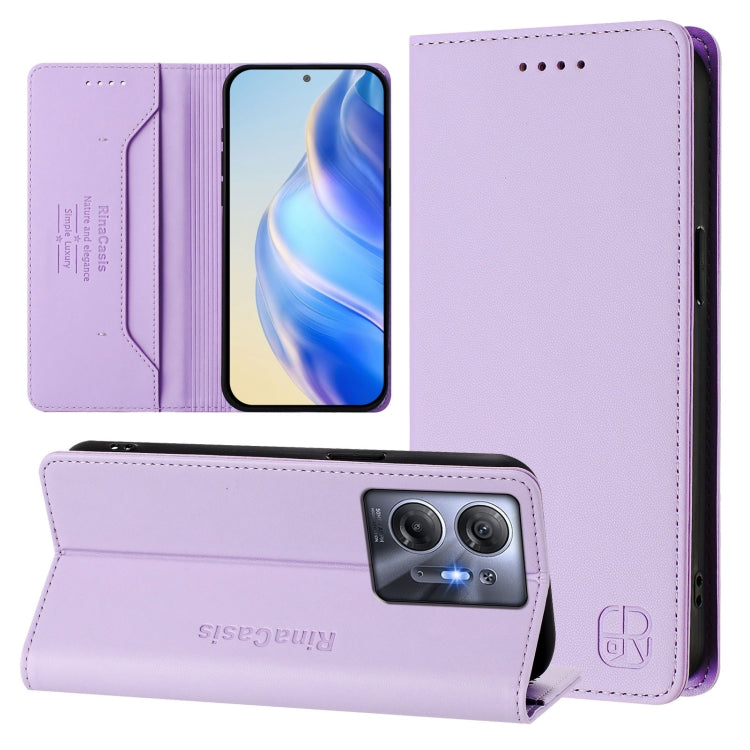 RC01 Dual-Folded Magnetic Suction RFID Leather Phone Case, For Infinix Zero 30 5G, For Infinix Hot 30 5G, For Infinix Hot 30 Play 4G / NFC 4G, For Infinix Smart 7 India / 7 Plus, For Infinix Note 30 4G / 5G, For Infinix Note 30 Pro 4G