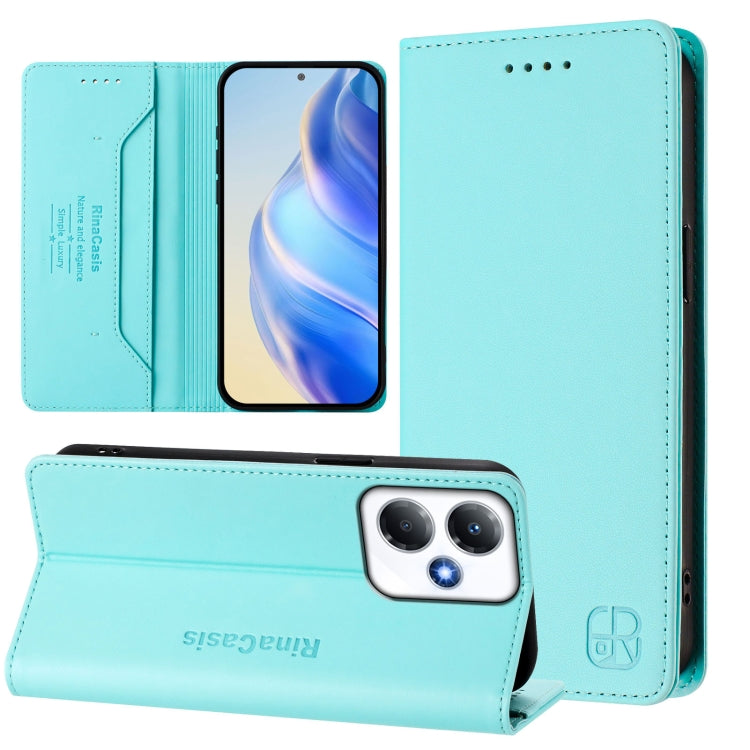 RC01 Dual-Folded Magnetic Suction RFID Leather Phone Case, For Infinix Zero 30 5G, For Infinix Hot 30 5G, For Infinix Hot 30 Play 4G / NFC 4G, For Infinix Smart 7 India / 7 Plus, For Infinix Note 30 4G / 5G, For Infinix Note 30 Pro 4G