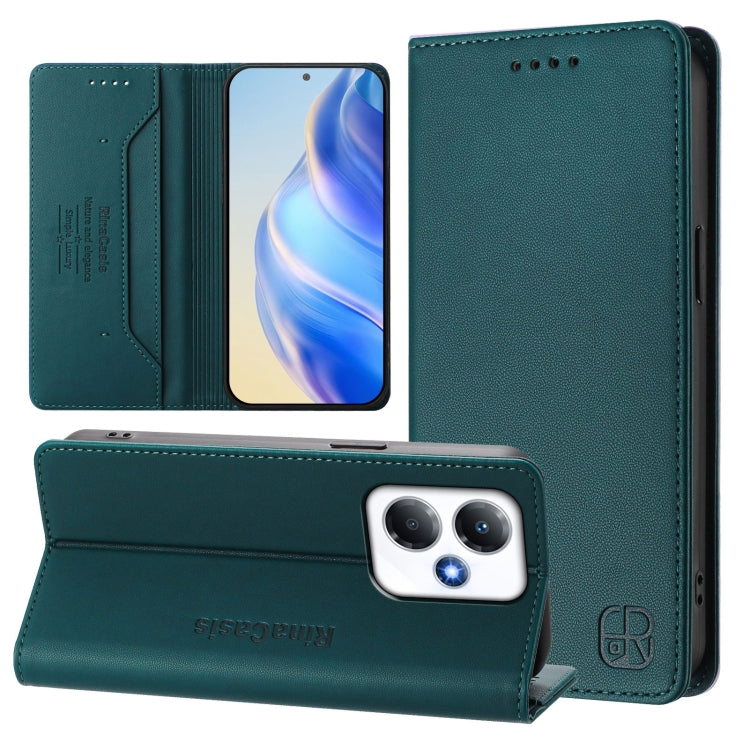 RC01 Dual-Folded Magnetic Suction RFID Leather Phone Case, For Infinix Zero 30 5G, For Infinix Hot 30 5G, For Infinix Hot 30 Play 4G / NFC 4G, For Infinix Smart 7 India / 7 Plus, For Infinix Note 30 4G / 5G, For Infinix Note 30 Pro 4G