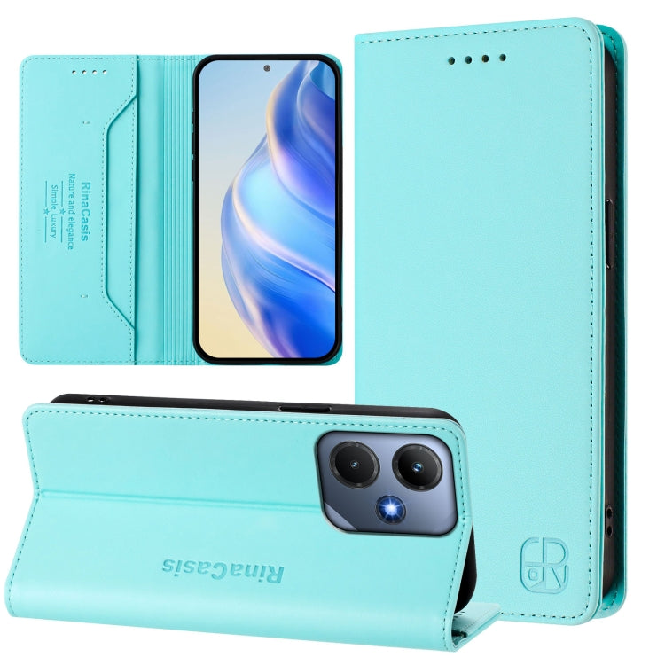 RC01 Dual-Folded Magnetic Suction RFID Leather Phone Case, For Infinix Note 30 VIP, For Infinix Hot 30i / X669, For Infinix Hot 30 4G, For Infinix Hot 20S / Hot 20 Pro, For Infinix Hot 20 5G, For Infinix Hot 12i / Hot 20i