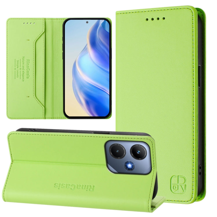 RC01 Dual-Folded Magnetic Suction RFID Leather Phone Case, For Infinix Note 30 VIP, For Infinix Hot 30i / X669, For Infinix Hot 30 4G, For Infinix Hot 20S / Hot 20 Pro, For Infinix Hot 20 5G, For Infinix Hot 12i / Hot 20i