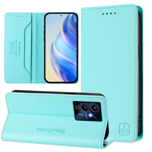 RC01 Dual-Folded Magnetic Suction RFID Leather Phone Case, For Infinix Note 12 Pro 5G, For Infinix Hot 12 Play, For Infinix Hot 10T / Hot 10S X689, For Infinix Hot 10i