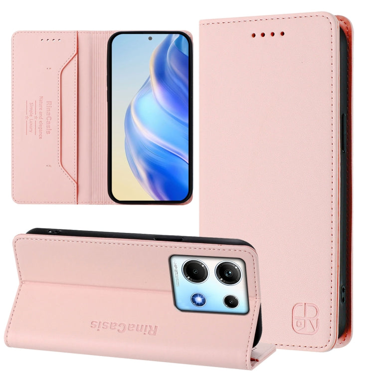 RC01 Dual-Folded Magnetic Suction RFID Leather Phone Case, For Infinix Zero 30 5G, For Infinix Hot 30 5G, For Infinix Hot 30 Play 4G / NFC 4G, For Infinix Smart 7 India / 7 Plus, For Infinix Note 30 4G / 5G, For Infinix Note 30 Pro 4G
