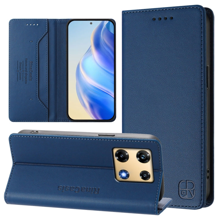 RC01 Dual-Folded Magnetic Suction RFID Leather Phone Case, For Infinix Zero 30 5G, For Infinix Hot 30 5G, For Infinix Hot 30 Play 4G / NFC 4G, For Infinix Smart 7 India / 7 Plus, For Infinix Note 30 4G / 5G, For Infinix Note 30 Pro 4G