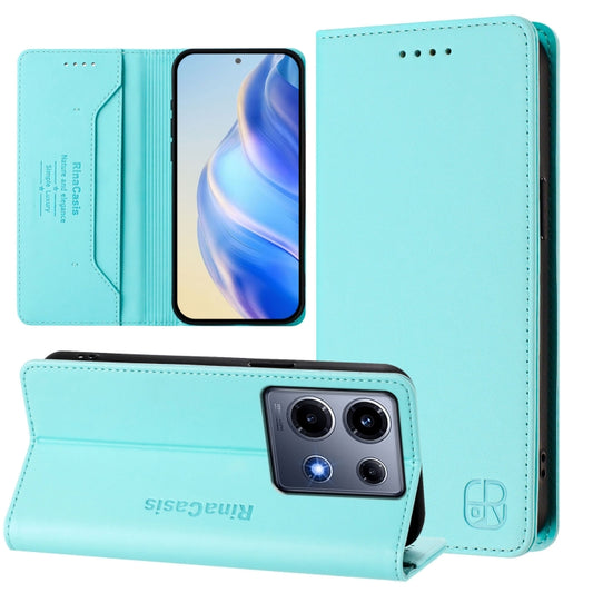 RC01 Dual-Folded Magnetic Suction RFID Leather Phone Case, For Infinix Note 30 VIP, For Infinix Hot 30i / X669, For Infinix Hot 30 4G, For Infinix Hot 20S / Hot 20 Pro, For Infinix Hot 20 5G, For Infinix Hot 12i / Hot 20i
