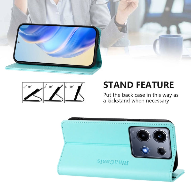 RC01 Dual-Folded Magnetic Suction RFID Leather Phone Case, For Infinix Note 30 VIP, For Infinix Hot 30i / X669, For Infinix Hot 30 4G, For Infinix Hot 20S / Hot 20 Pro, For Infinix Hot 20 5G, For Infinix Hot 12i / Hot 20i
