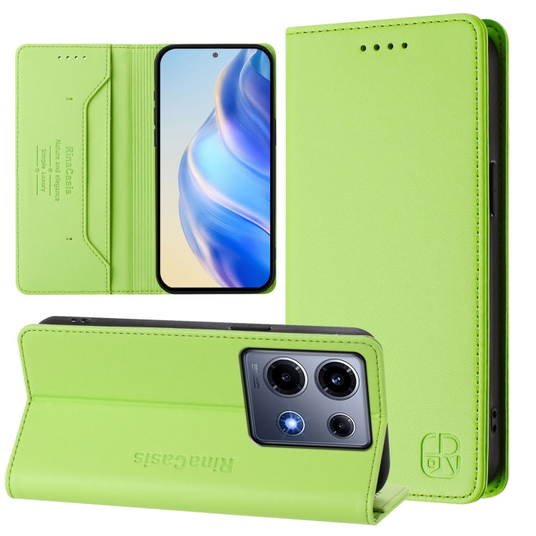 RC01 Dual-Folded Magnetic Suction RFID Leather Phone Case, For Infinix Note 30 VIP, For Infinix Hot 30i / X669, For Infinix Hot 30 4G, For Infinix Hot 20S / Hot 20 Pro, For Infinix Hot 20 5G, For Infinix Hot 12i / Hot 20i