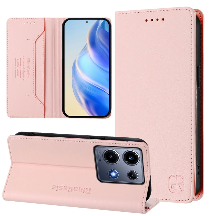RC01 Dual-Folded Magnetic Suction RFID Leather Phone Case, For Infinix Note 30 VIP, For Infinix Hot 30i / X669, For Infinix Hot 30 4G, For Infinix Hot 20S / Hot 20 Pro, For Infinix Hot 20 5G, For Infinix Hot 12i / Hot 20i