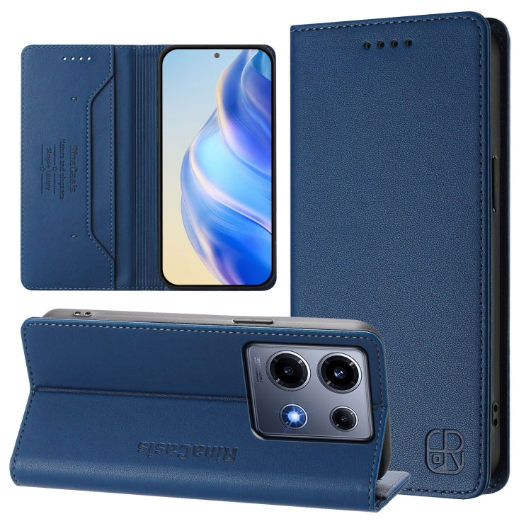 RC01 Dual-Folded Magnetic Suction RFID Leather Phone Case, For Infinix Note 30 VIP, For Infinix Hot 30i / X669, For Infinix Hot 30 4G, For Infinix Hot 20S / Hot 20 Pro, For Infinix Hot 20 5G, For Infinix Hot 12i / Hot 20i