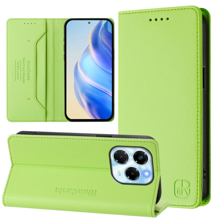 RC01 Dual-Folded Magnetic Suction RFID Leather Phone Case, For Infinix Hot 50i 5G / Smart 9 4G, For Infinix Hot 50 Pro+ 4G, For Infinix Hot 50 4G, For Infinix Hot 50 5G, For Infinix Zero 40 4G / 5G, For Infinix Note 40X 5G