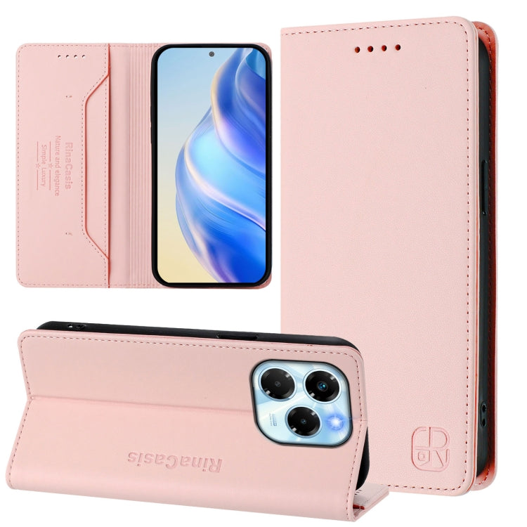 RC01 Dual-Folded Magnetic Suction RFID Leather Phone Case, For Infinix Hot 50i 5G / Smart 9 4G, For Infinix Hot 50 Pro+ 4G, For Infinix Hot 50 4G, For Infinix Hot 50 5G, For Infinix Zero 40 4G / 5G, For Infinix Note 40X 5G