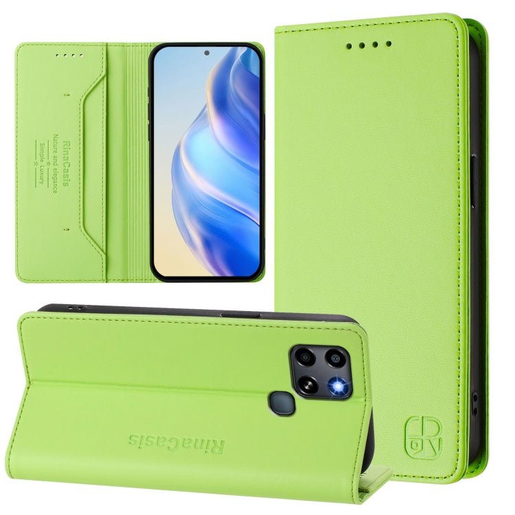 RC01 Dual-Folded Magnetic Suction RFID Leather Phone Case, For Infinix Zero 5G 2023, For Infinix Hot 20 Play, For Infinix Hot 20 4G, For Infinix Zero 20, For Infinix Note 12 4G / 12 Pro 4G, For Infinix Smart 6 / 6 Plus / 6 HD