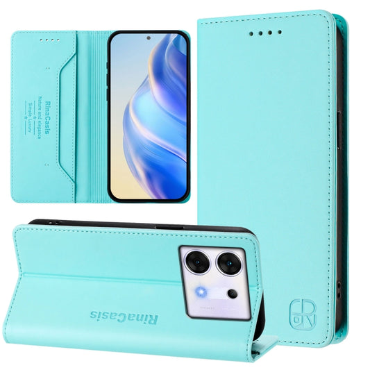 RC01 Dual-Folded Magnetic Suction RFID Leather Phone Case, For Infinix Zero 30 5G, For Infinix Hot 30 5G, For Infinix Hot 30 Play 4G / NFC 4G, For Infinix Smart 7 India / 7 Plus, For Infinix Note 30 4G / 5G, For Infinix Note 30 Pro 4G