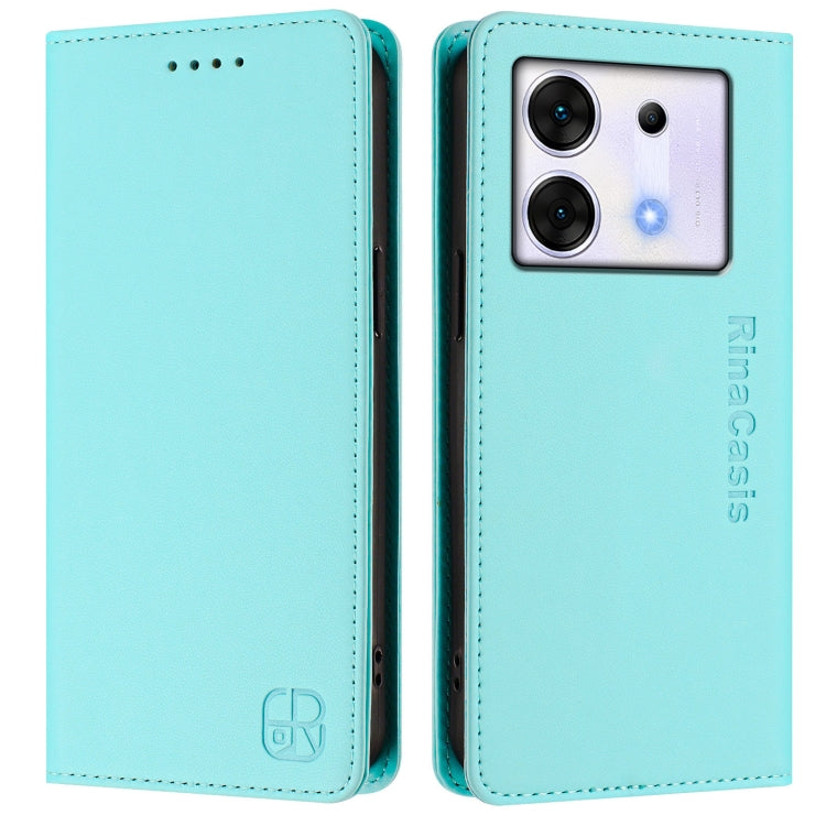 RC01 Dual-Folded Magnetic Suction RFID Leather Phone Case, For Infinix Zero 30 5G, For Infinix Hot 30 5G, For Infinix Hot 30 Play 4G / NFC 4G, For Infinix Smart 7 India / 7 Plus, For Infinix Note 30 4G / 5G, For Infinix Note 30 Pro 4G