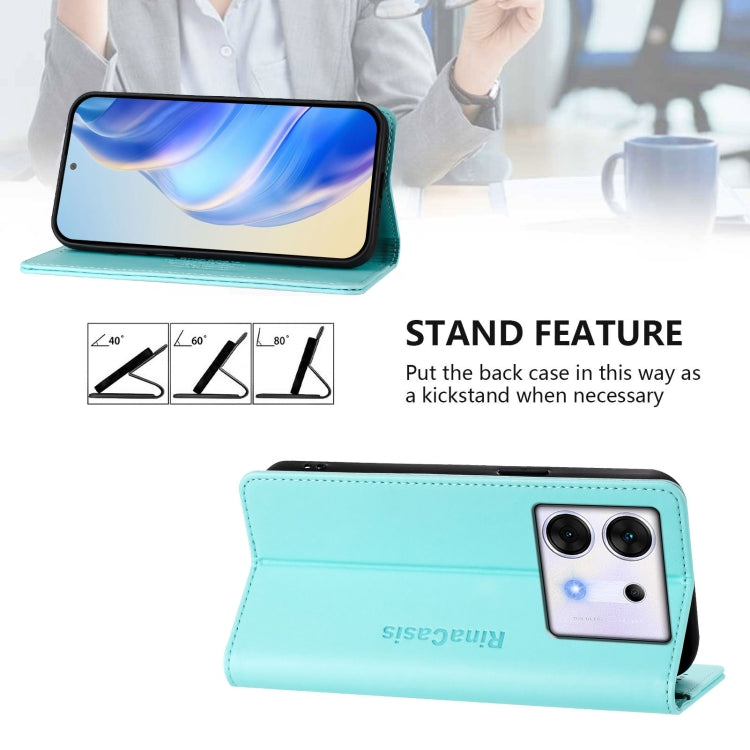 RC01 Dual-Folded Magnetic Suction RFID Leather Phone Case, For Infinix Zero 30 5G, For Infinix Hot 30 5G, For Infinix Hot 30 Play 4G / NFC 4G, For Infinix Smart 7 India / 7 Plus, For Infinix Note 30 4G / 5G, For Infinix Note 30 Pro 4G
