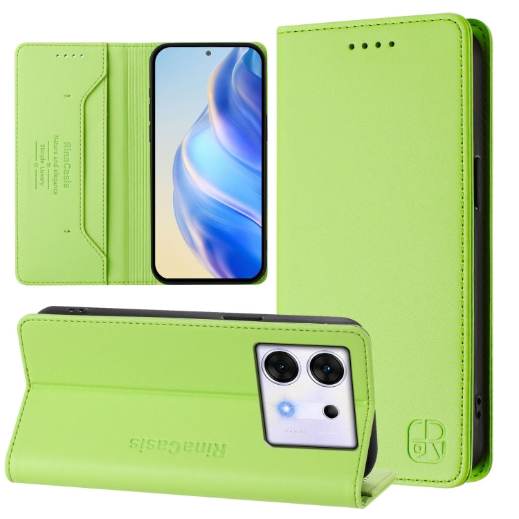 RC01 Dual-Folded Magnetic Suction RFID Leather Phone Case, For Infinix Zero 30 5G, For Infinix Hot 30 5G, For Infinix Hot 30 Play 4G / NFC 4G, For Infinix Smart 7 India / 7 Plus, For Infinix Note 30 4G / 5G, For Infinix Note 30 Pro 4G