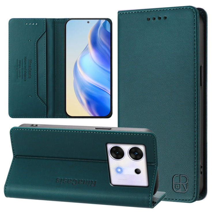 RC01 Dual-Folded Magnetic Suction RFID Leather Phone Case, For Infinix Zero 30 5G, For Infinix Hot 30 5G, For Infinix Hot 30 Play 4G / NFC 4G, For Infinix Smart 7 India / 7 Plus, For Infinix Note 30 4G / 5G, For Infinix Note 30 Pro 4G