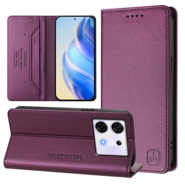 RC01 Dual-Folded Magnetic Suction RFID Leather Phone Case, For Infinix Zero 30 5G, For Infinix Hot 30 5G, For Infinix Hot 30 Play 4G / NFC 4G, For Infinix Smart 7 India / 7 Plus, For Infinix Note 30 4G / 5G, For Infinix Note 30 Pro 4G