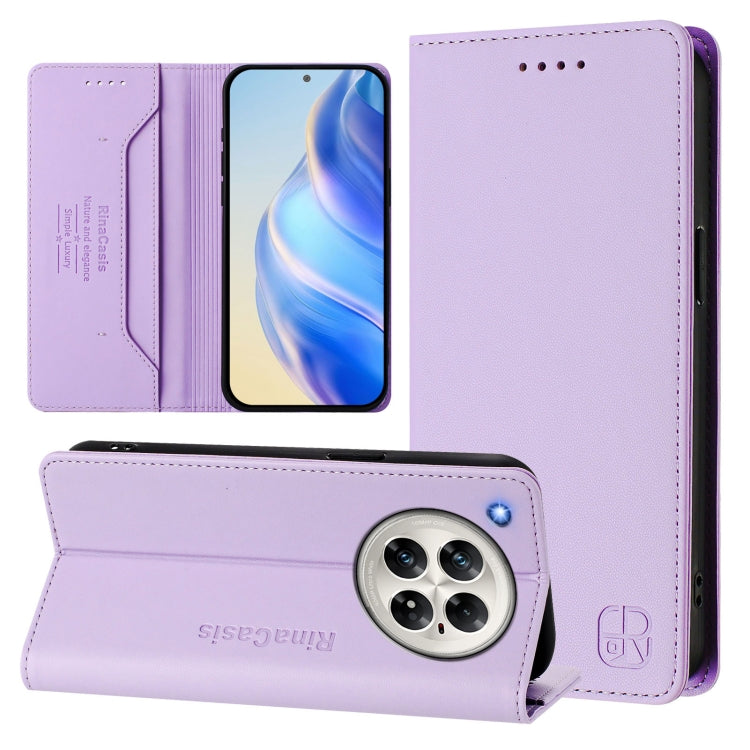 RC01 Dual-Folded Magnetic Suction RFID Leather Phone Case, For Infinix Hot 50i 5G / Smart 9 4G, For Infinix Hot 50 Pro+ 4G, For Infinix Hot 50 4G, For Infinix Hot 50 5G, For Infinix Zero 40 4G / 5G, For Infinix Note 40X 5G