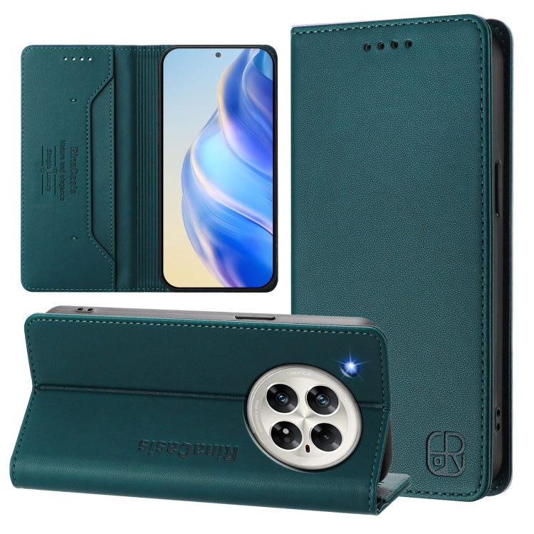 RC01 Dual-Folded Magnetic Suction RFID Leather Phone Case, For Infinix Hot 50i 5G / Smart 9 4G, For Infinix Hot 50 Pro+ 4G, For Infinix Hot 50 4G, For Infinix Hot 50 5G, For Infinix Zero 40 4G / 5G, For Infinix Note 40X 5G