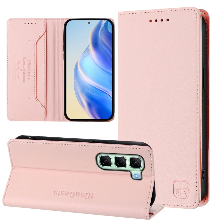 RC01 Dual-Folded Magnetic Suction RFID Leather Phone Case, For Infinix Hot 50i 5G / Smart 9 4G, For Infinix Hot 50 Pro+ 4G, For Infinix Hot 50 4G, For Infinix Hot 50 5G, For Infinix Zero 40 4G / 5G, For Infinix Note 40X 5G