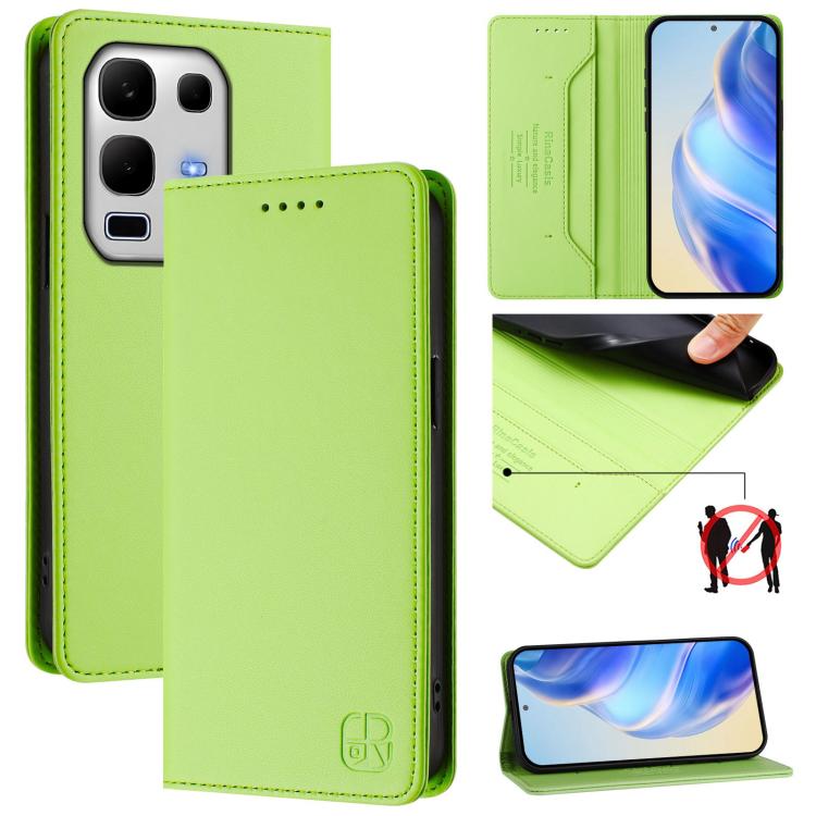 RC01 Dual-Folded Magnetic Suction RFID Leather Phone Case, For Infinix GT 50 Pro 5G, For Infinix Note Edge 5G, For Infinix Smart 20 4G, For Infinix Note 60 / 60 Pro, For Infinix Smart 10 Plus 4G, For Infinix Note 50s