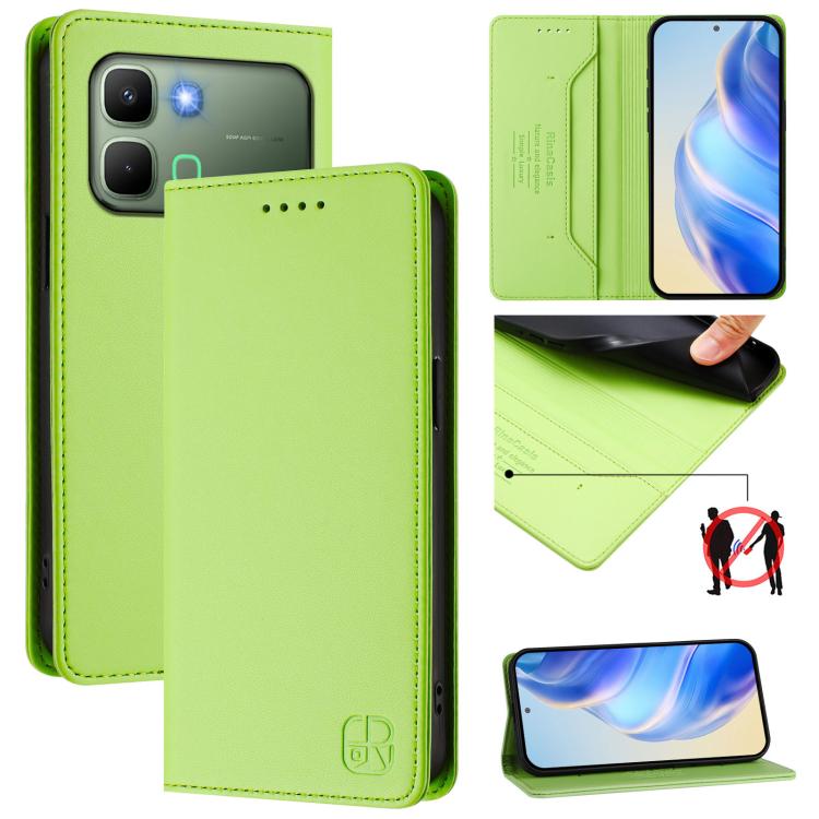 RC01 Dual-Folded Magnetic Suction RFID Leather Phone Case, For Infinix GT 50 Pro 5G, For Infinix Note Edge 5G, For Infinix Smart 20 4G, For Infinix Note 60 / 60 Pro, For Infinix Smart 10 Plus 4G, For Infinix Note 50s