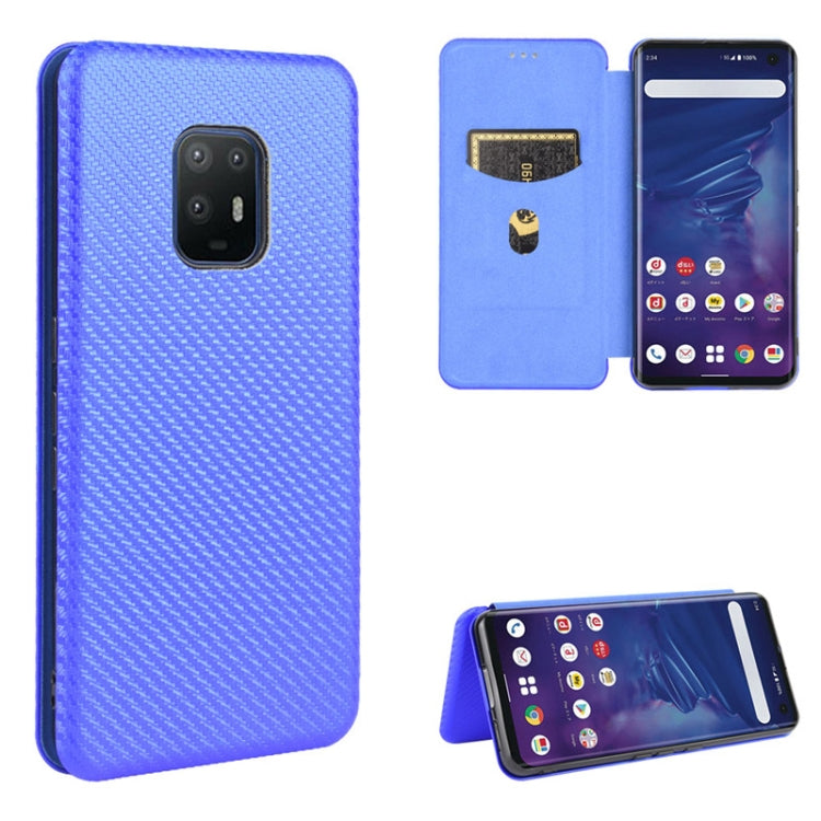 Carbon Fiber Texture Magnetic Horizontal Flip TPU + PC + PU Leather Case with Card Slot, For Fujitsu Arrows 5G (F-51A), For Fujitsu Arrows Be4 (F-41A), For Fujitsu Arrows RX (Arrows M05), For Fujitsu Arrows U / 801FJ / Arrows J, For Kyocera Basio 4 KYV...