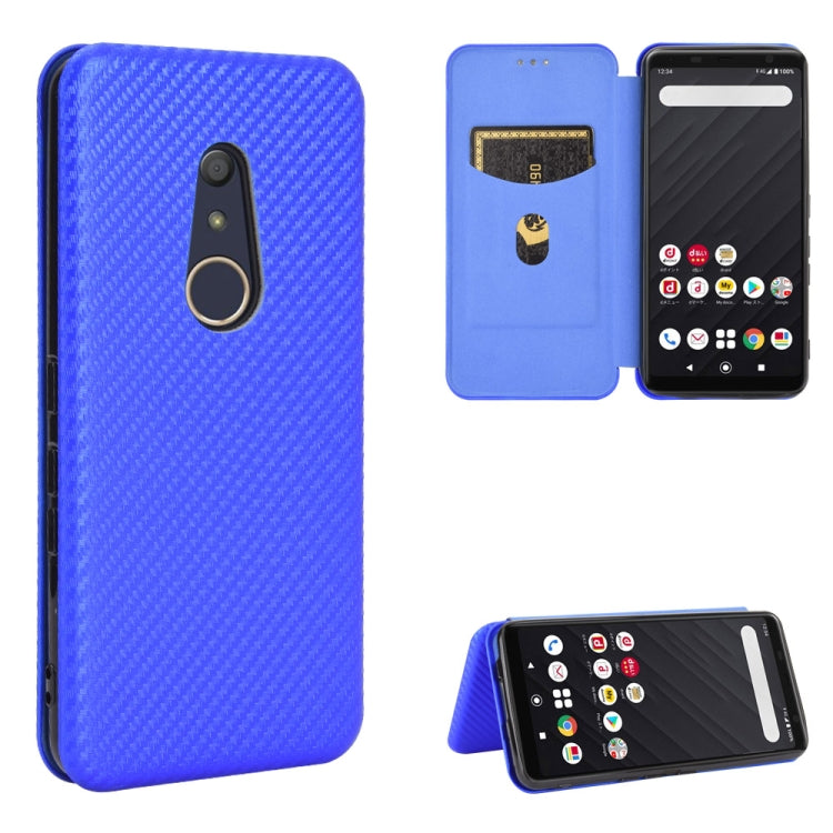Carbon Fiber Texture Magnetic Horizontal Flip TPU + PC + PU Leather Case with Card Slot, For Fujitsu Arrows 5G (F-51A), For Fujitsu Arrows Be4 (F-41A), For Fujitsu Arrows RX (Arrows M05), For Fujitsu Arrows U / 801FJ / Arrows J, For Kyocera Basio 4 KYV...
