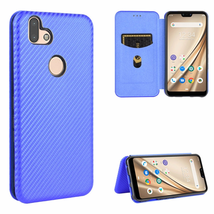 Carbon Fiber Texture Magnetic Horizontal Flip TPU + PC + PU Leather Case with Card Slot, For Fujitsu Arrows 5G (F-51A), For Fujitsu Arrows Be4 (F-41A), For Fujitsu Arrows RX (Arrows M05), For Fujitsu Arrows U / 801FJ / Arrows J, For Kyocera Basio 4 KYV...
