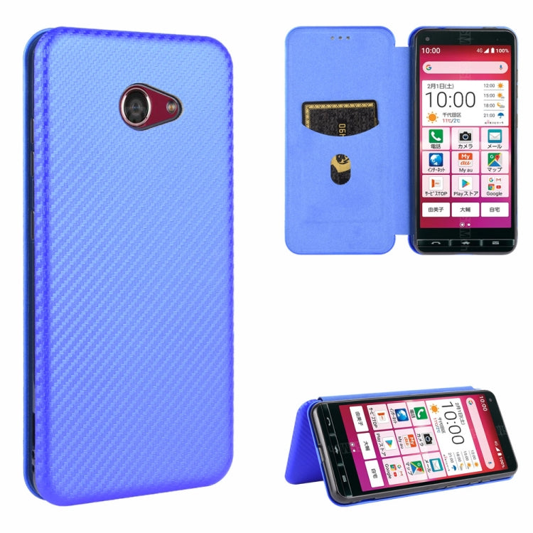 Carbon Fiber Texture Magnetic Horizontal Flip TPU + PC + PU Leather Case with Card Slot, For Fujitsu Arrows 5G (F-51A), For Fujitsu Arrows Be4 (F-41A), For Fujitsu Arrows RX (Arrows M05), For Fujitsu Arrows U / 801FJ / Arrows J, For Kyocera Basio 4 KYV...