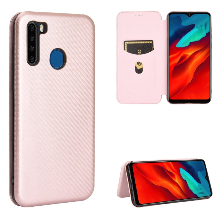 Carbon Fiber Texture Magnetic Horizontal Flip TPU + PC + PU Leather Case with Card Slot, For Blackview A80 Pro, For Oukitel C19, For Blackview BV5500 / BV5500 Pro / BV5500 Plus, For Oukitel C18 Pro, For Oukitel C17 / C17 Pro, For Sharp Aquos R5G       ...
