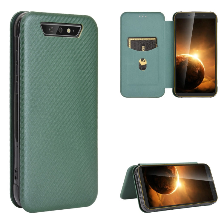 Carbon Fiber Texture Magnetic Horizontal Flip TPU + PC + PU Leather Case with Card Slot, For Blackview A80 Pro, For Oukitel C19, For Blackview BV5500 / BV5500 Pro / BV5500 Plus, For Oukitel C18 Pro, For Oukitel C17 / C17 Pro, For Sharp Aquos R5G       ...