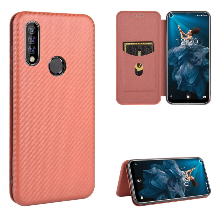 Carbon Fiber Texture Magnetic Horizontal Flip TPU + PC + PU Leather Case with Card Slot, For Blackview A80 Pro, For Oukitel C19, For Blackview BV5500 / BV5500 Pro / BV5500 Plus, For Oukitel C18 Pro, For Oukitel C17 / C17 Pro, For Sharp Aquos R5G       ...