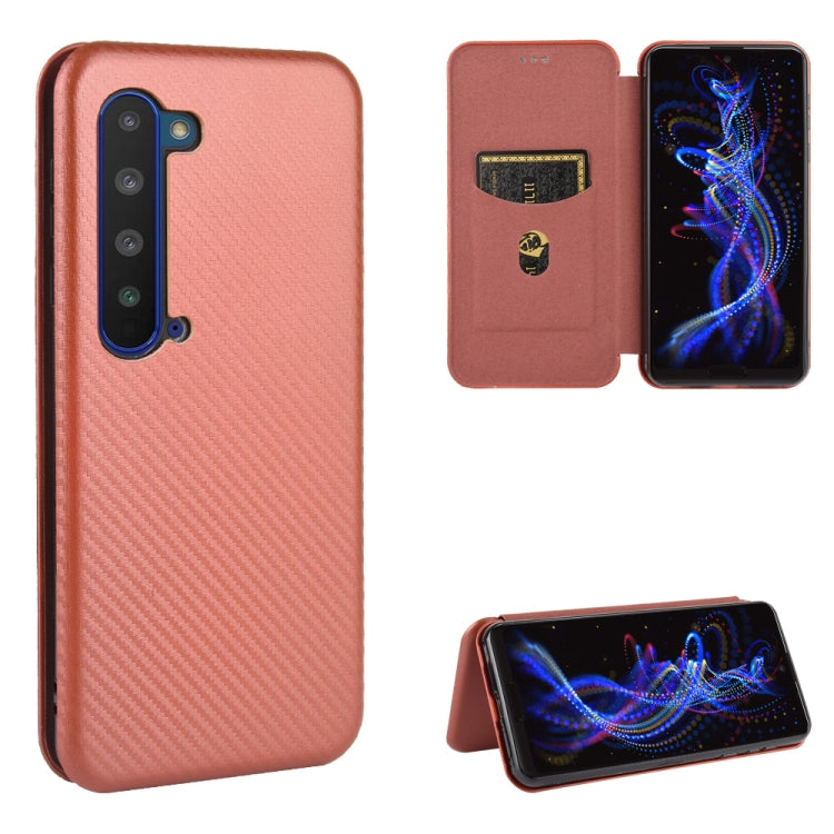 Carbon Fiber Texture Magnetic Horizontal Flip TPU + PC + PU Leather Case with Card Slot, For Blackview A80 Pro, For Oukitel C19, For Blackview BV5500 / BV5500 Pro / BV5500 Plus, For Oukitel C18 Pro, For Oukitel C17 / C17 Pro, For Sharp Aquos R5G       ...