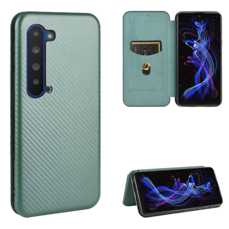 Carbon Fiber Texture Magnetic Horizontal Flip TPU + PC + PU Leather Case with Card Slot, For Blackview A80 Pro, For Oukitel C19, For Blackview BV5500 / BV5500 Pro / BV5500 Plus, For Oukitel C18 Pro, For Oukitel C17 / C17 Pro, For Sharp Aquos R5G       ...