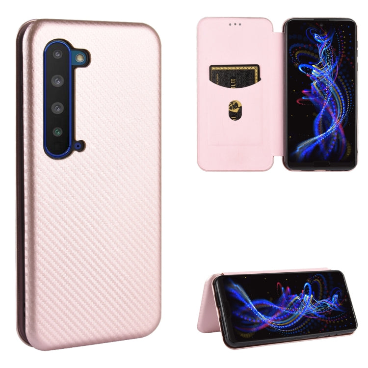 Carbon Fiber Texture Magnetic Horizontal Flip TPU + PC + PU Leather Case with Card Slot, For Blackview A80 Pro, For Oukitel C19, For Blackview BV5500 / BV5500 Pro / BV5500 Plus, For Oukitel C18 Pro, For Oukitel C17 / C17 Pro, For Sharp Aquos R5G       ...