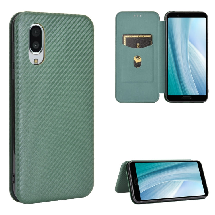 Carbon Fiber Texture Magnetic Horizontal Flip TPU + PC + PU Leather Case with Card Slot, For Blackview A80 Pro, For Oukitel C19, For Blackview BV5500 / BV5500 Pro / BV5500 Plus, For Oukitel C18 Pro, For Oukitel C17 / C17 Pro, For Sharp Aquos R5G       ...